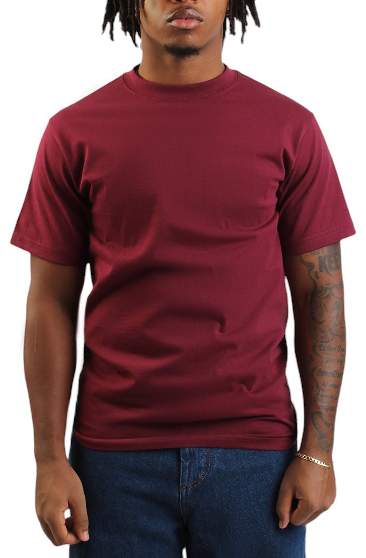ShakaWear 7.5oz Max Heavyweight S/S Burgundy T-Shirt - Limited Edition!