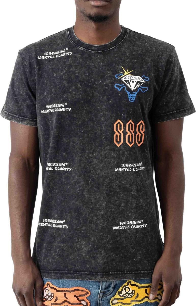 Revitalize Your Mind: Shale Mental Focus Short Sleeve Knit Tee