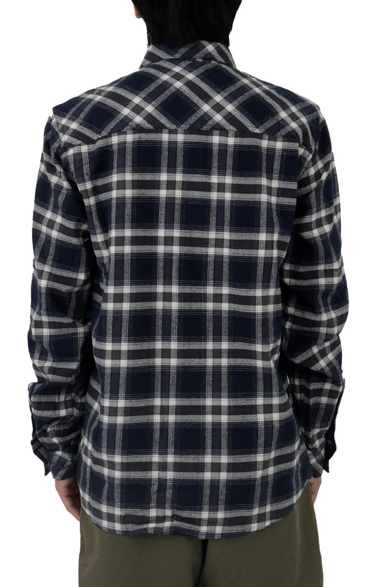 Caterpillar Navy and Dark Earth Stretch Flannel Shirt - An Irresistible Blend!