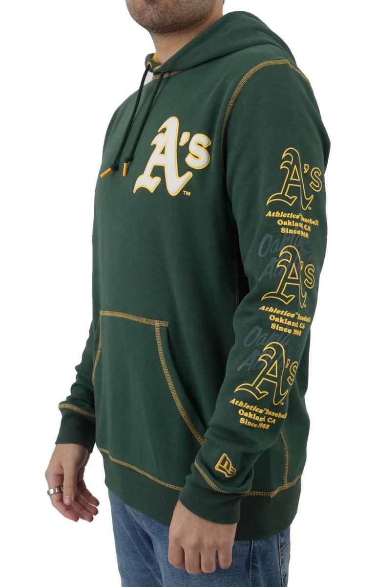Oakland Athletics Stunning Split Design Hoodie with Team Logos