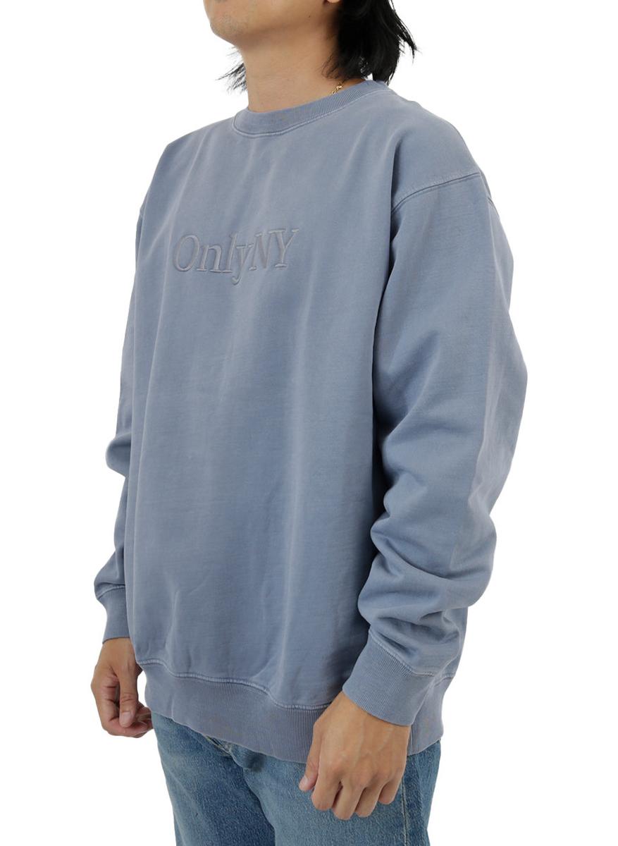 Stylish Embroidered Lodge Logo Storm Blue Sweatshirt