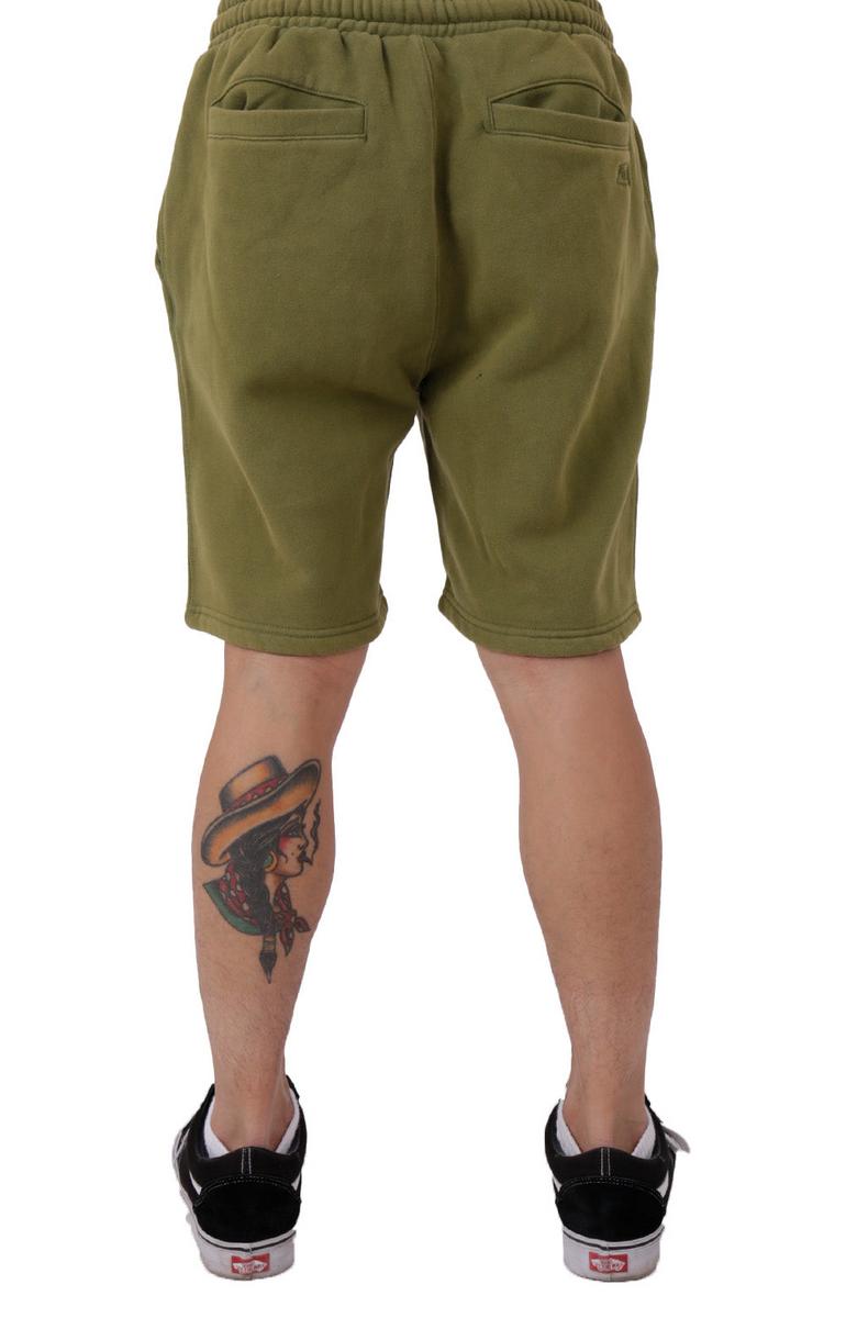 Felt Olive Cotton Fleece Hamptons Stylish Sweatshorts