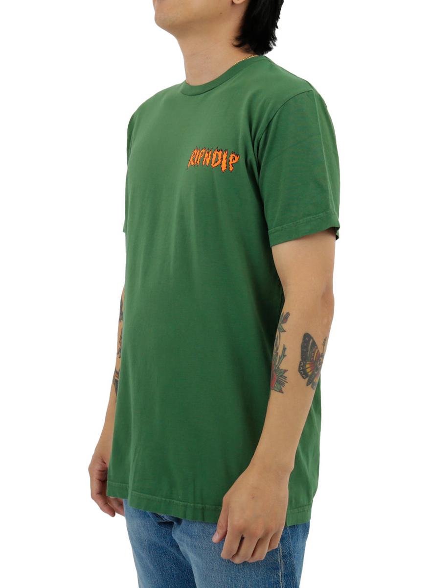RIPNDIP Olive Burn Tee - Stylish Streetwear Essential