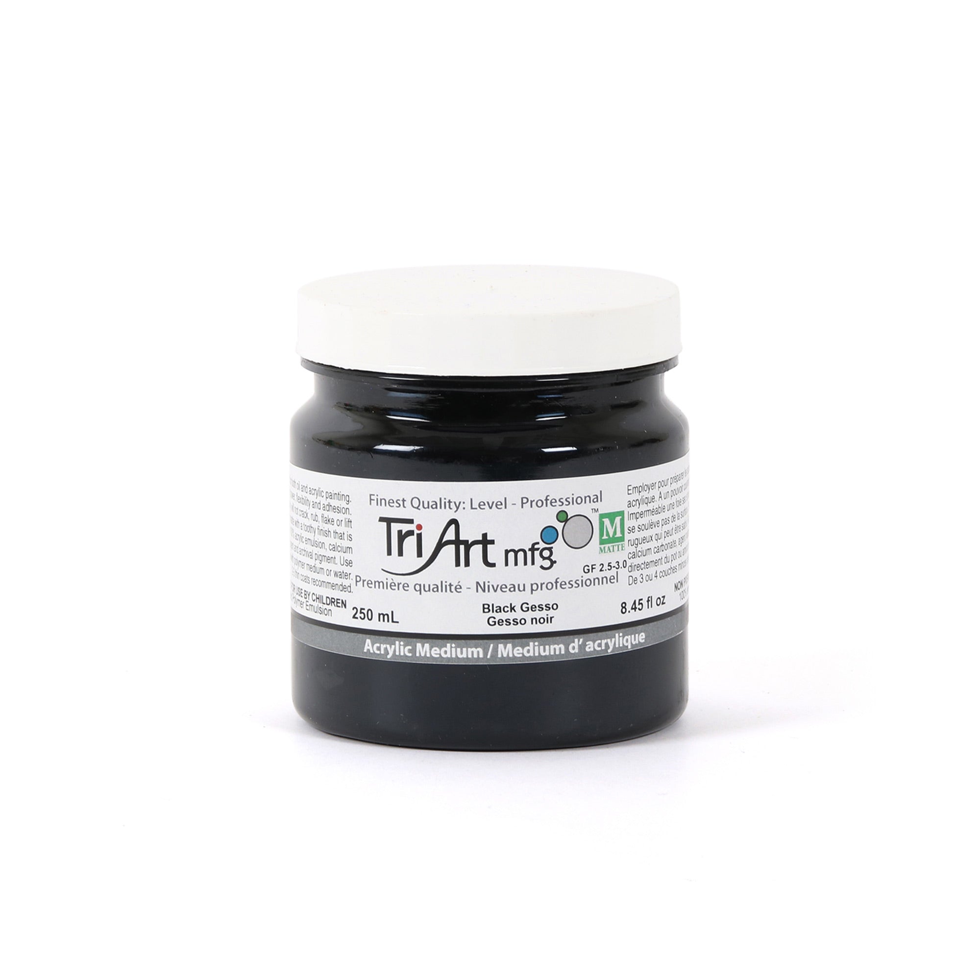 Tri-Art 250 ml Black Gesso Acrylic Medium - A Must-Have for Artists!