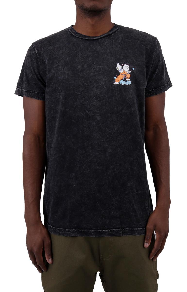 RIPNDIP's Stunning Mineral Wash Power Tee in Classic Black
