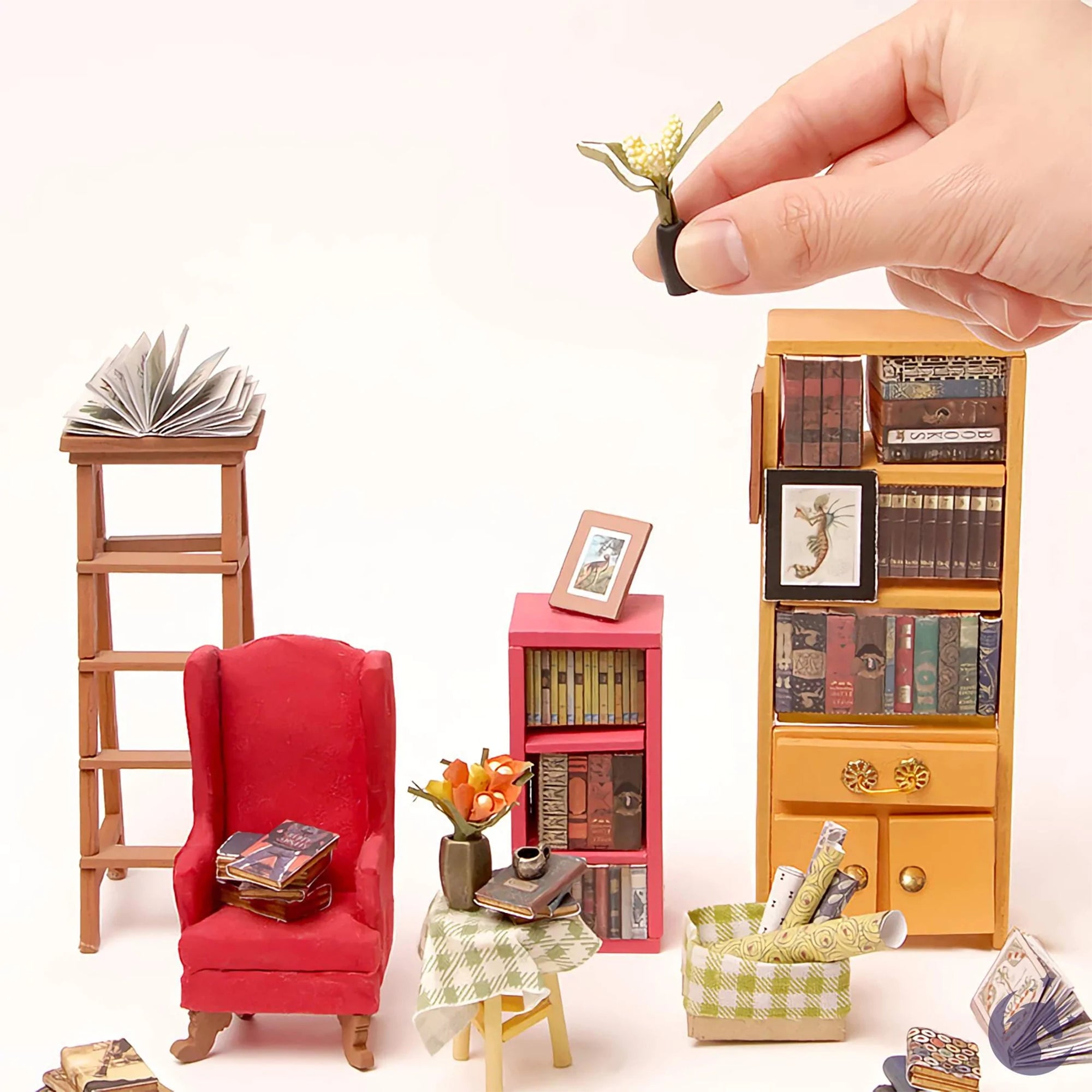 DIY Mini House - Sam's Enchanting Study Library