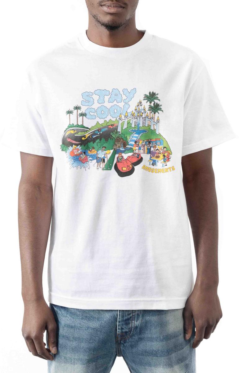 Staycoolnyc White Cotton Amusement Tee - A Must-Have!