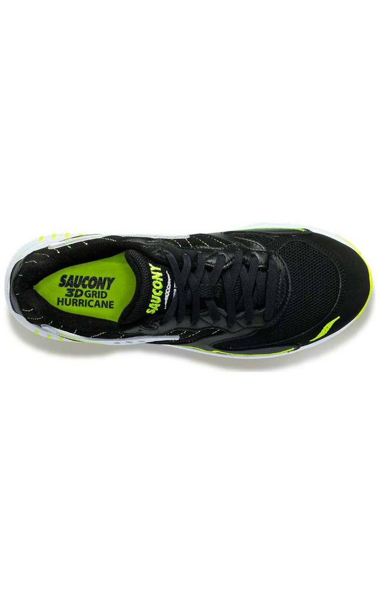 Saucony 3D Grid Hurricane Black/White Sneakers - A Timeless Classic!