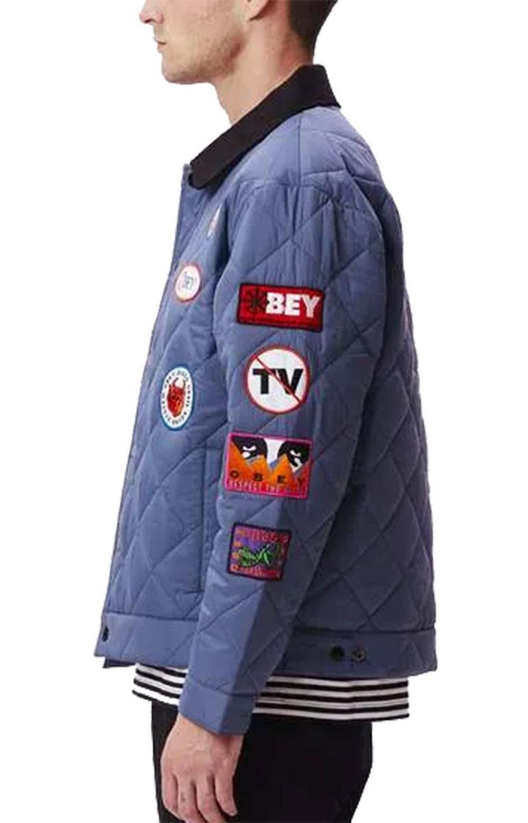 Obey Vintage Blue Collectors' Jacket - A Timeless Treasure