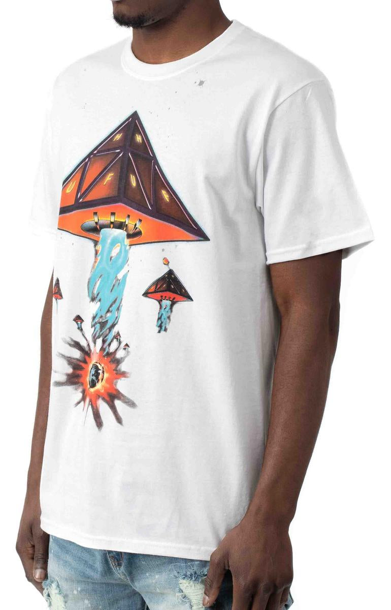 Huf's Doomsday TT White T-Shirt: A Rock-Inspired Classic