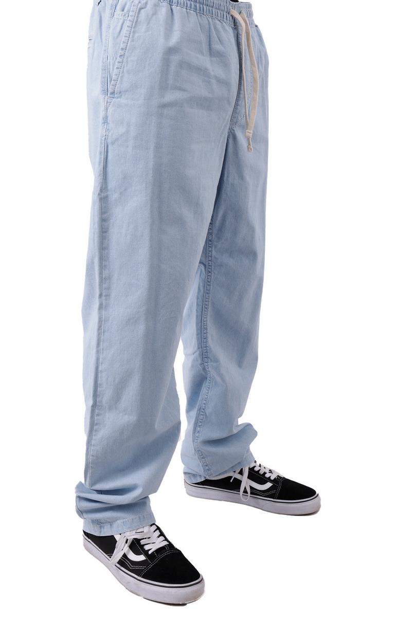 Vans Loose Fit Tapered Stretch Denim Pants - Light Stonewash: Stylish & Comfortable!