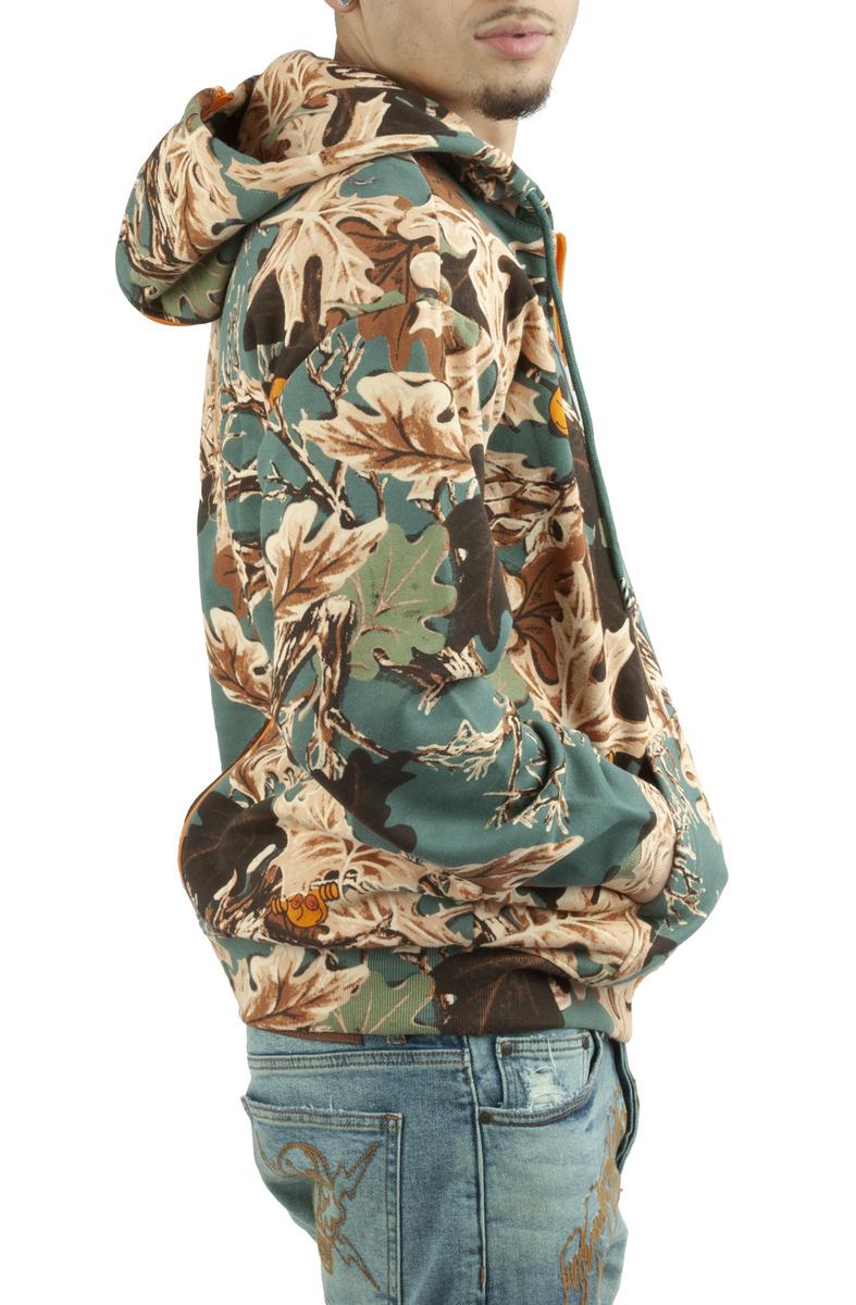 Ice Cream Invisible Zip Camo Hoodie