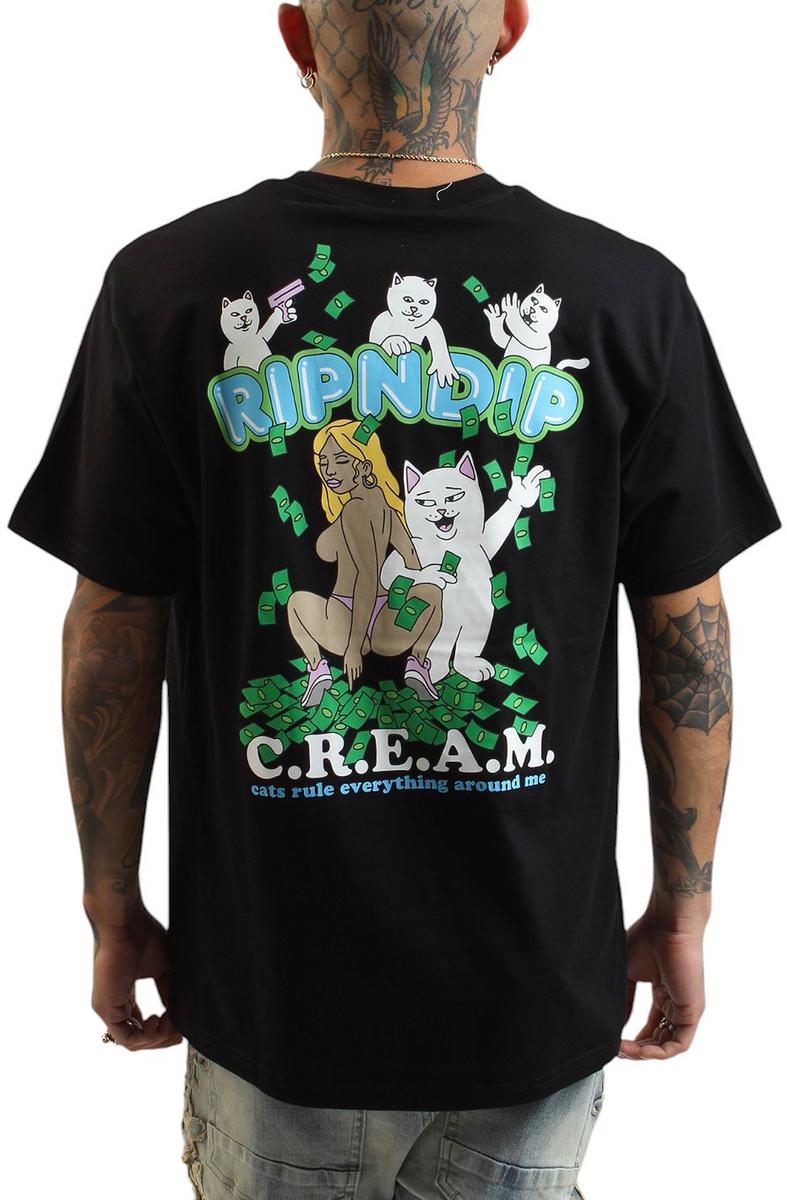 RIPNDIP Men's Black Club Cream T-Shirt - Urban Style Essential