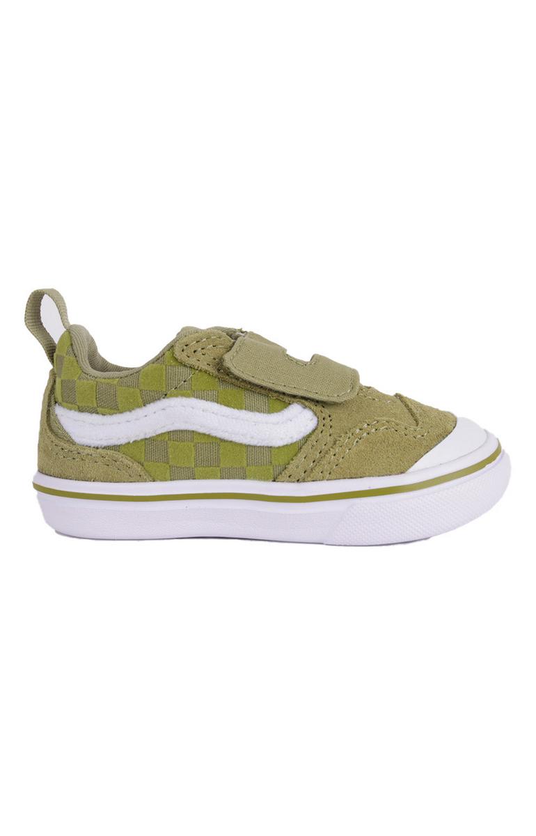 Vans Kids ComfyCush New Skool V Shoes - Olive Safe Space Edition: The Ultimate Comfort for Young Explorers!