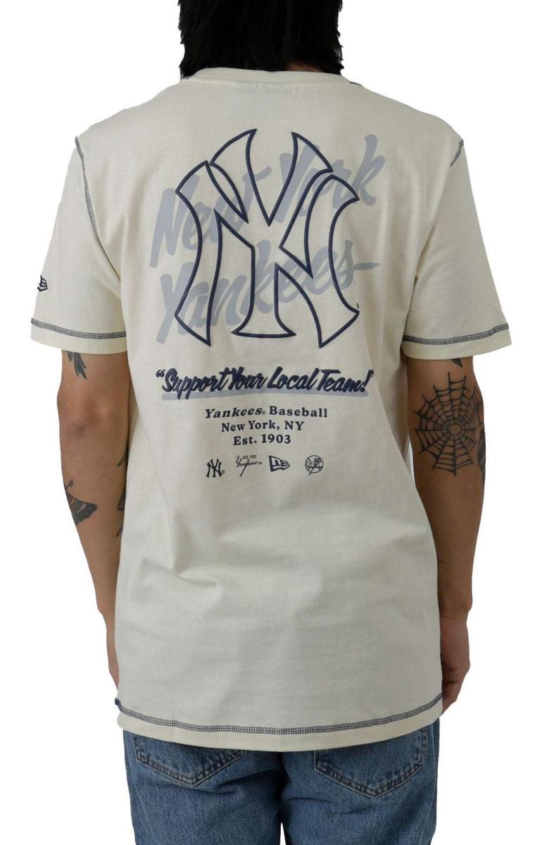 NY Yankees Distressed Logo T-Shirt - Show Your Team Pride!