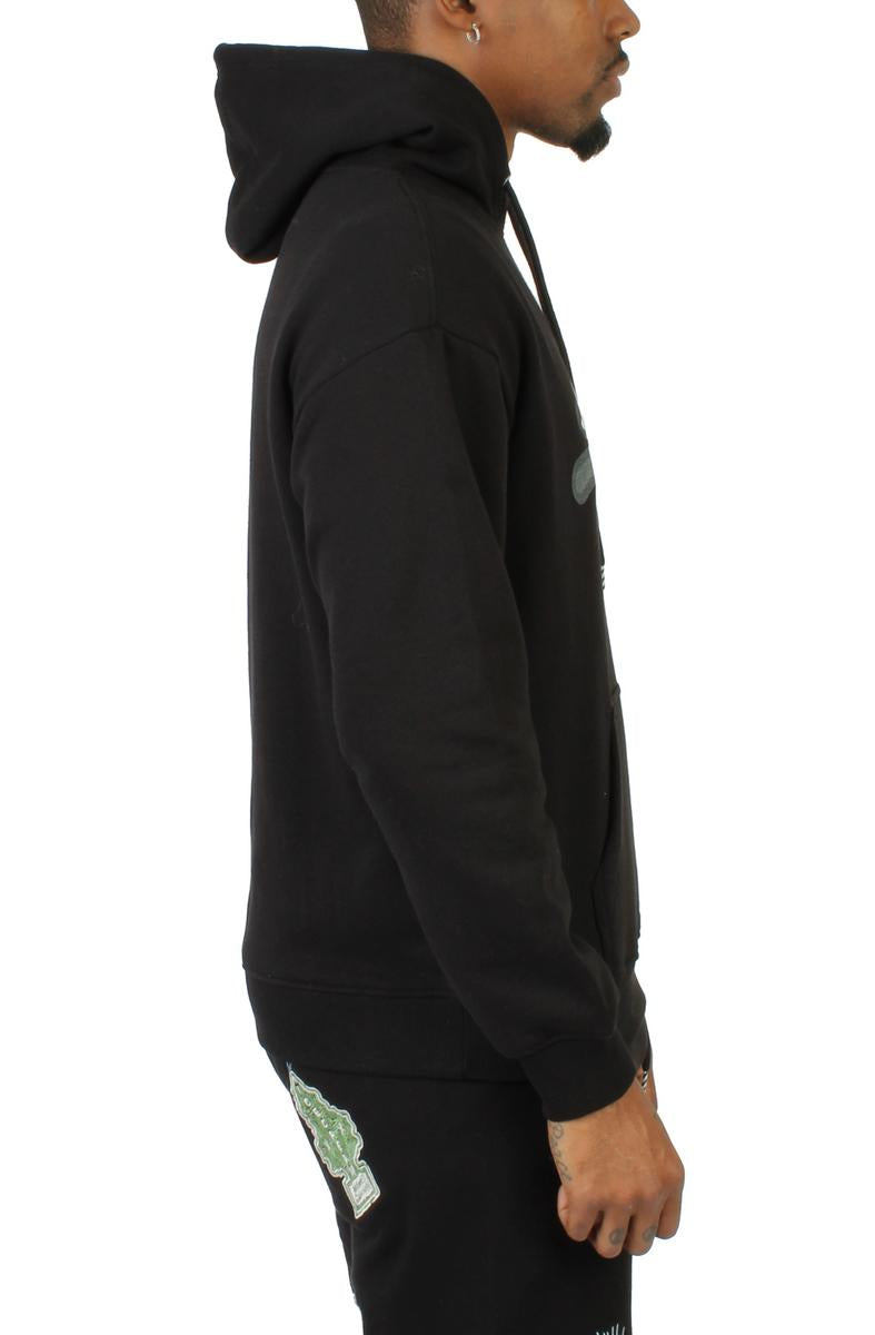 Eye-Catching Sticker Hoodie