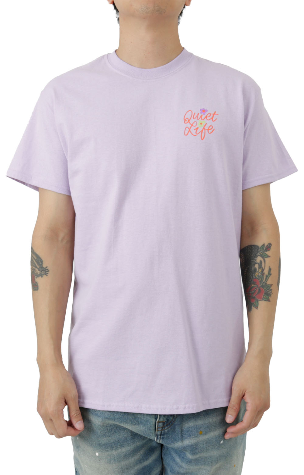 Enchanting Lavender Floral Design T-Shirt by The Quiet Life
