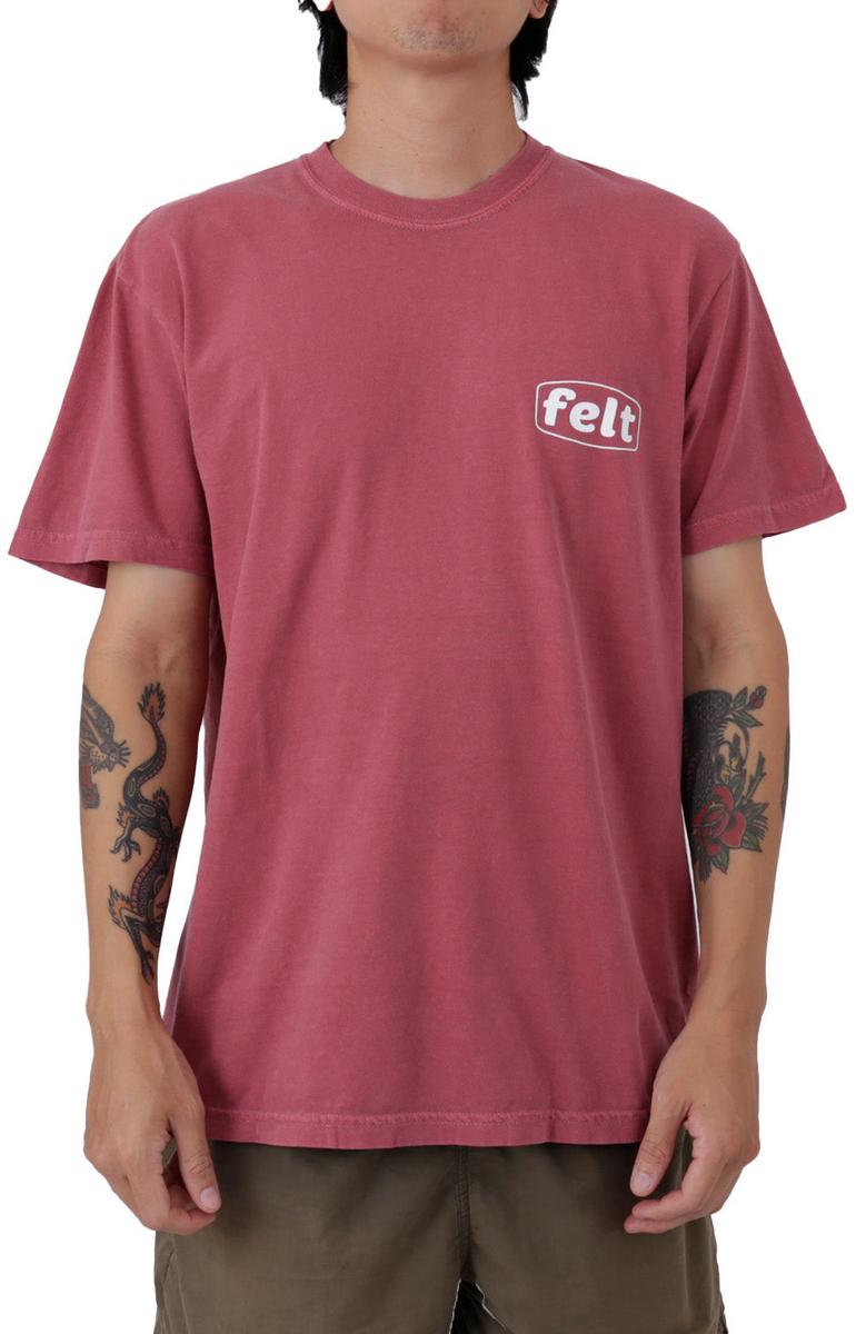 Stunning Oxblood Work Wear Logo T-Shirt - Grab Yours Now!