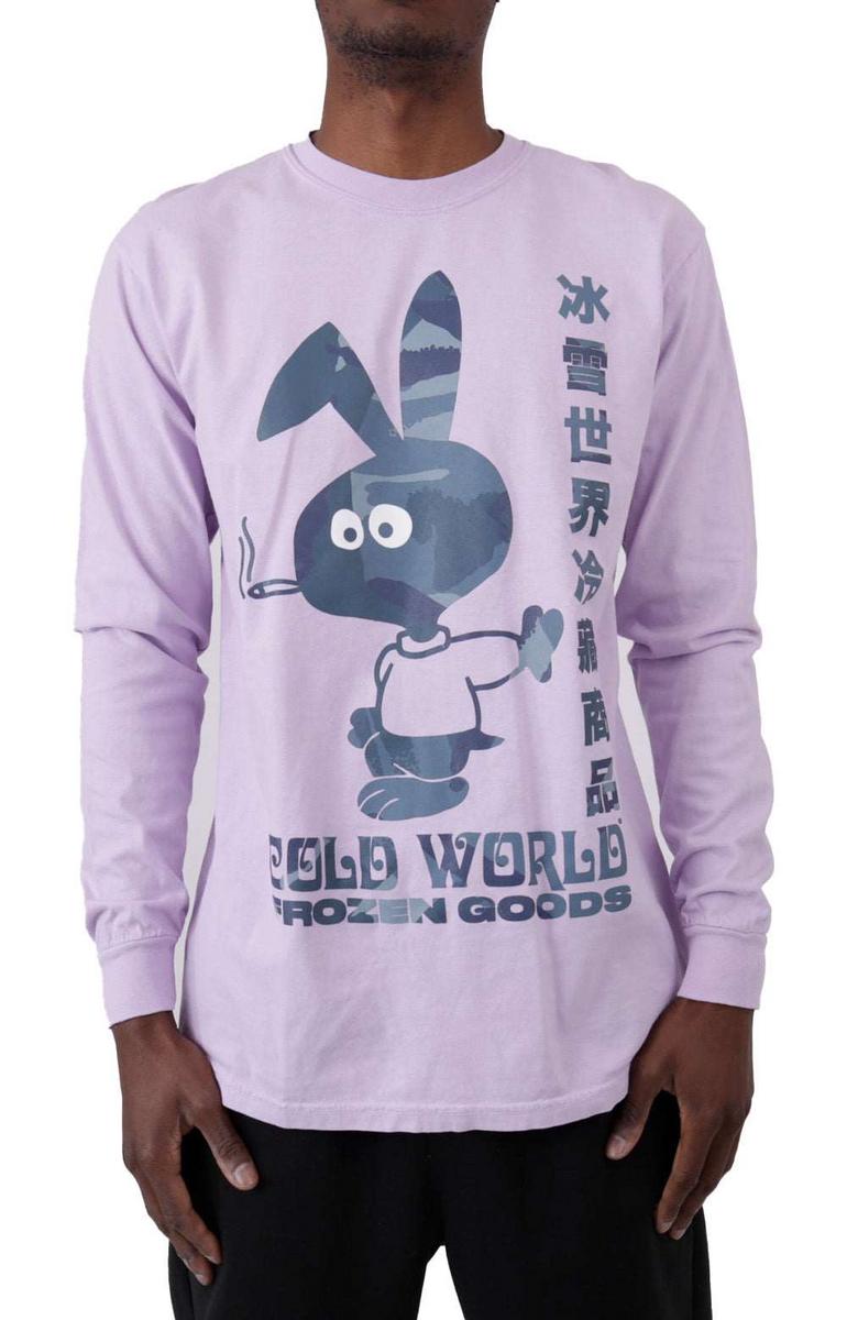 Stunning Orchid Blue Camo Bunny Long Sleeve Tee