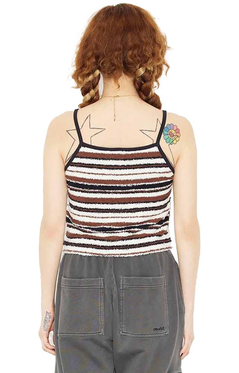 Gorgeous White Striped Terry Cloth Camisole by X-Girl