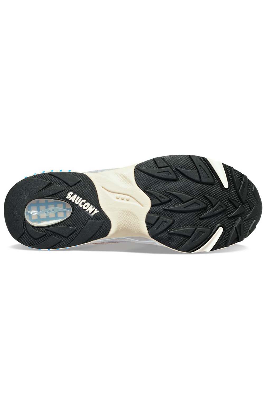 Saucony 3D Grid Hurricane Retro Premium Sneakers - Stylish Grey/Blue