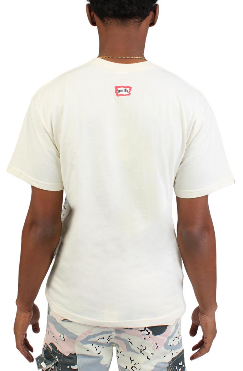 Eye-Catching White Lines Ice Cream T-Shirt