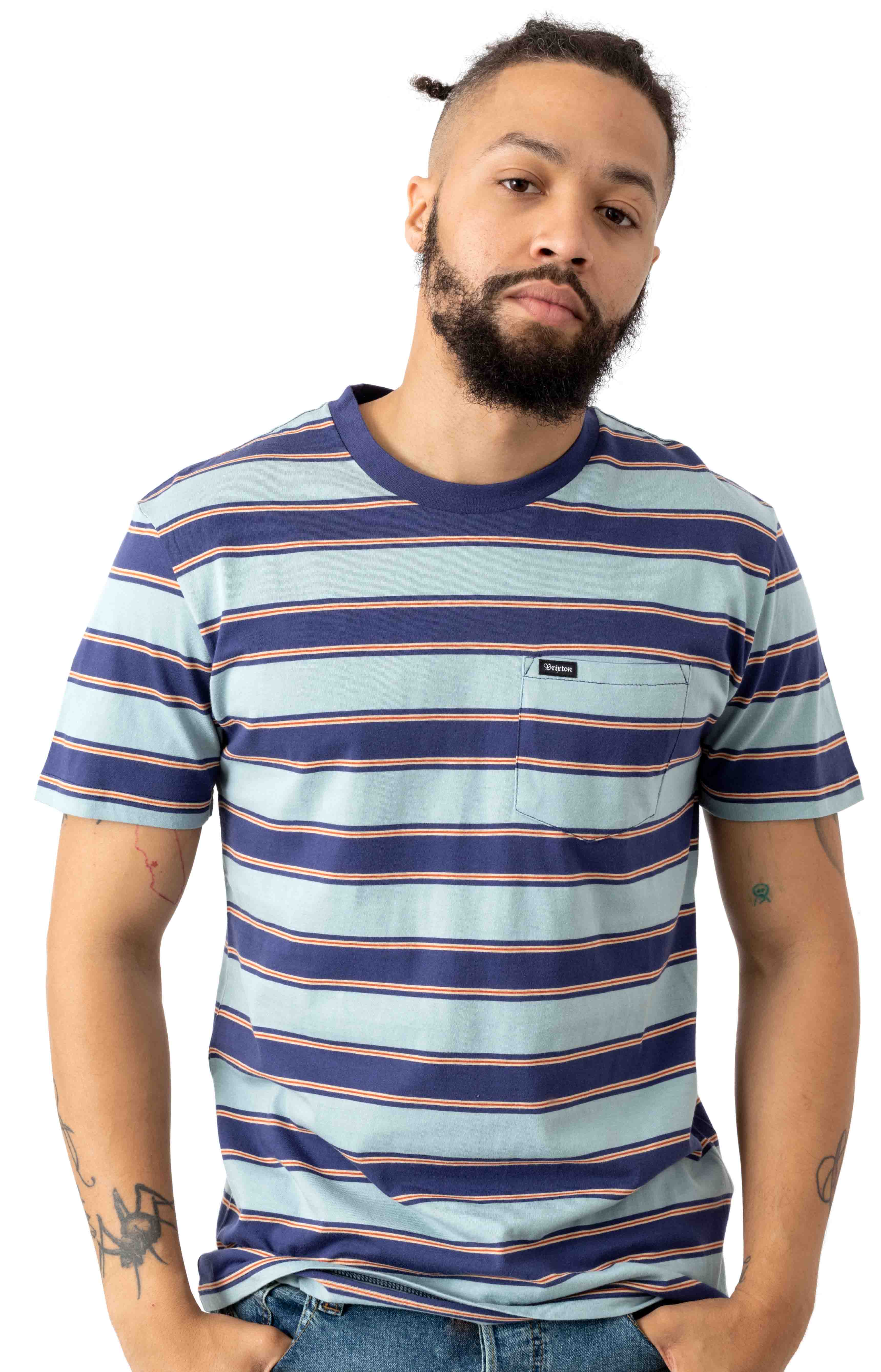 Brixton's Stunning Blue Stone Hilt Pocket S/S Shirt