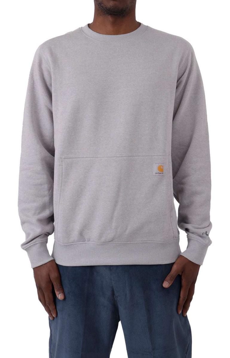Carhartt Force Asphalt Heather Relaxed Fit Lightweight Crewneck Sweatshirt - Grab Yours Now!