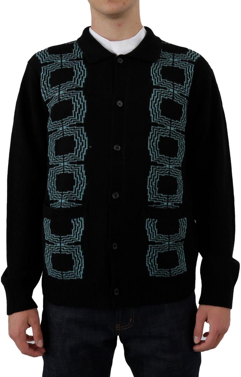 Stylish Black Multi Verdugo Cardigan - A Must - Have!