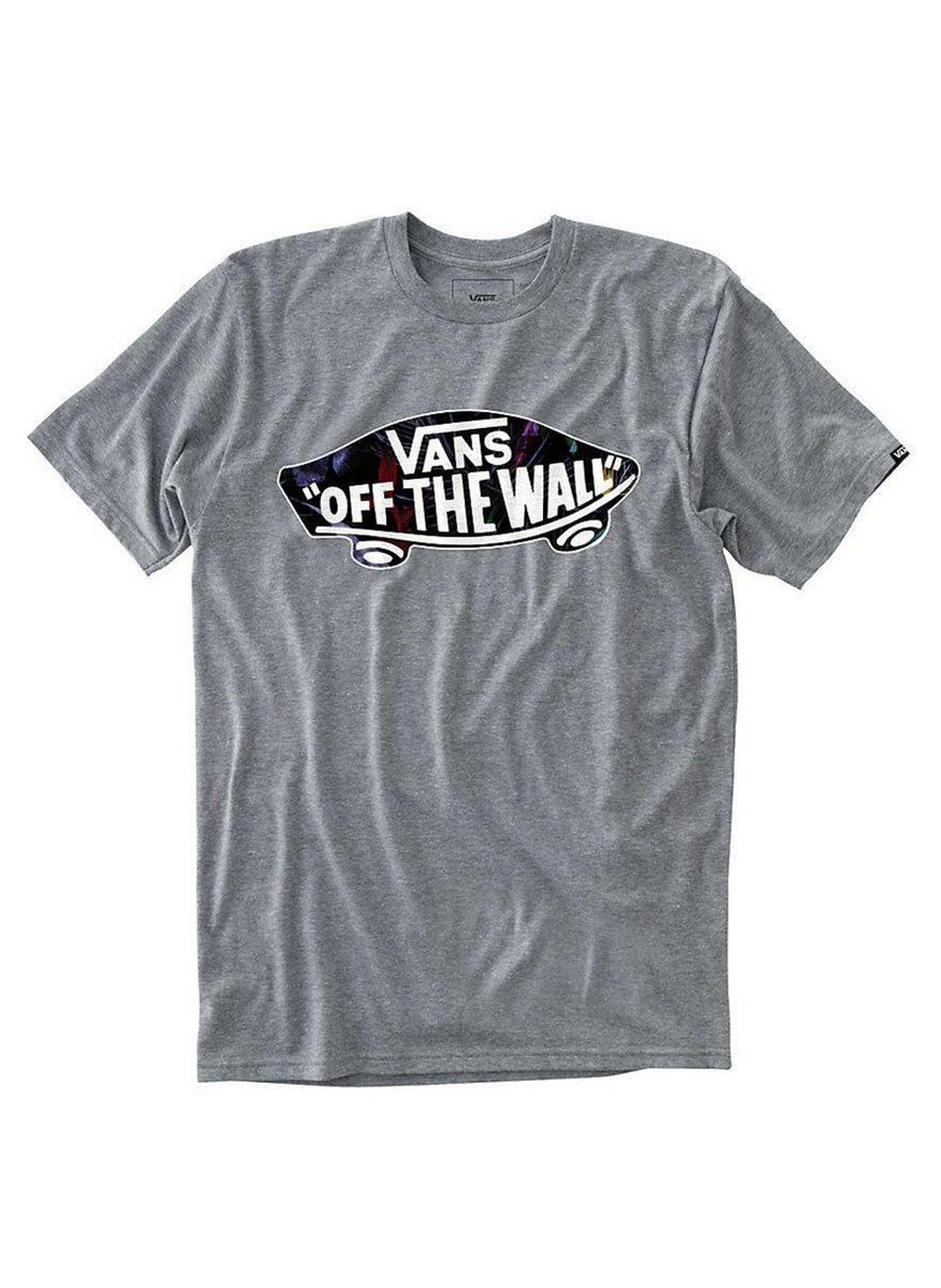 OTW Logo Fill T-Shirt - Stunning Heather Grey/Neon Floral Design
