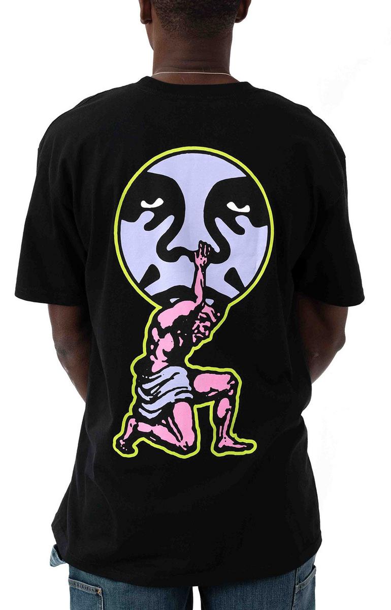 Striking Weight Of The World Black T-Shirt