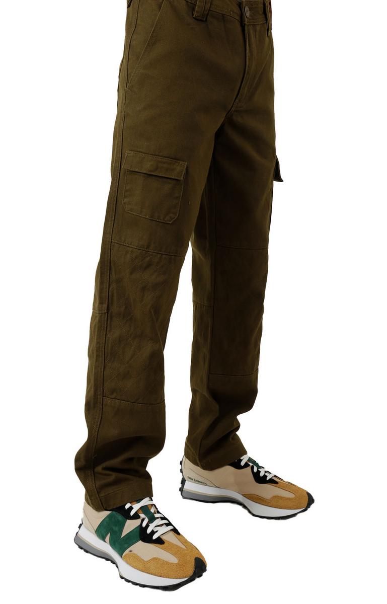 Stunning Olive Quilted Cargo Trousers - A Must-Have!