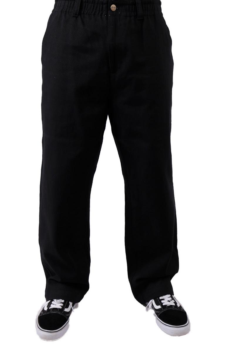 Butter Goods Black Cotton Twill Wide Leg Trousers - A Must-Have!