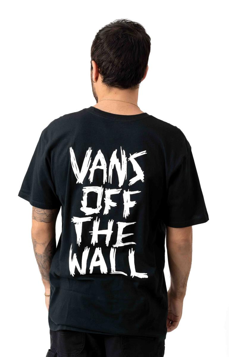 Striking Distressed Vans Graphic Tee in Black - Grab Yours Now!