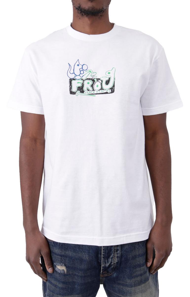 Frog Skateboards' Stunning Chipmunk Logo White Tee