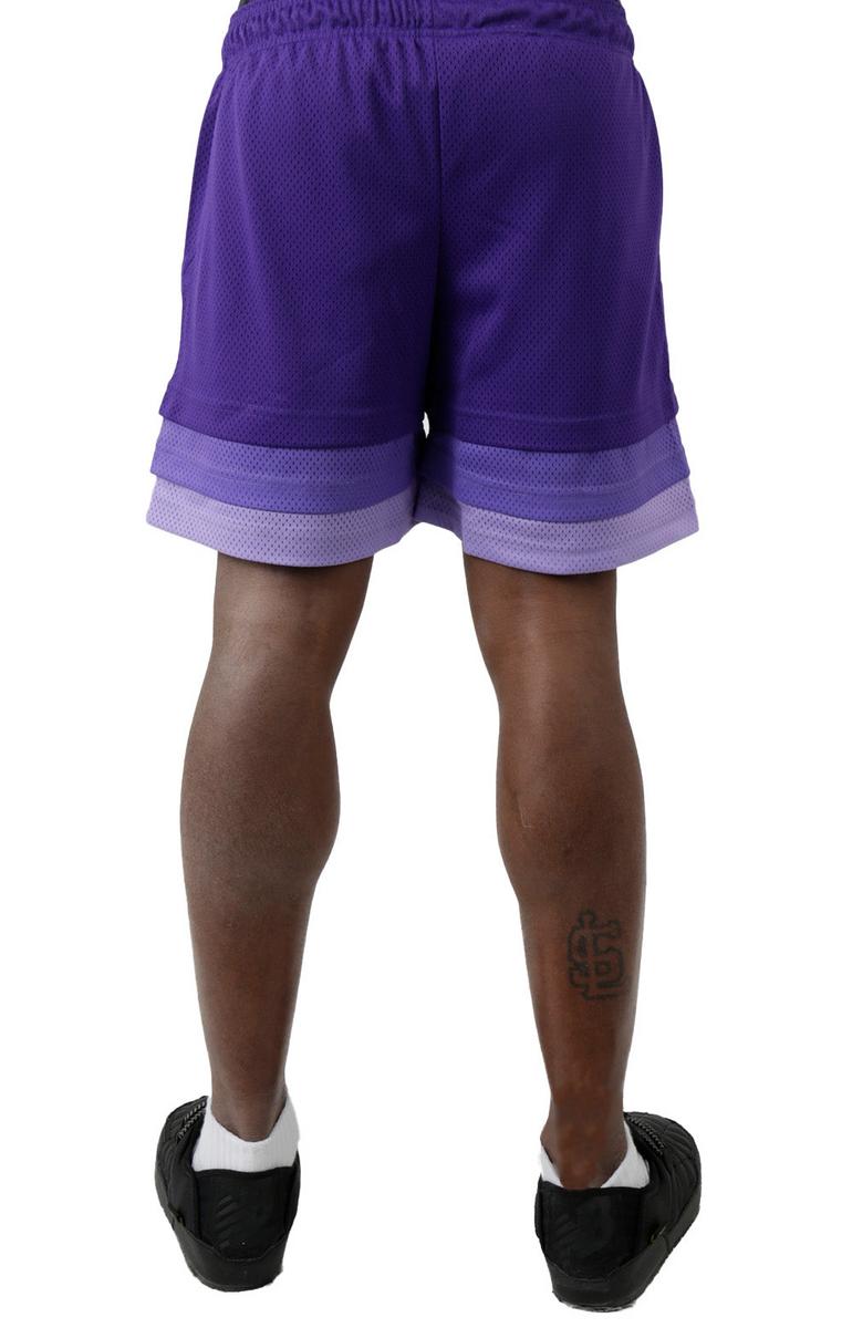 Stunning Purple Triple Hem Gradient Shorts - Grab Yours Now!