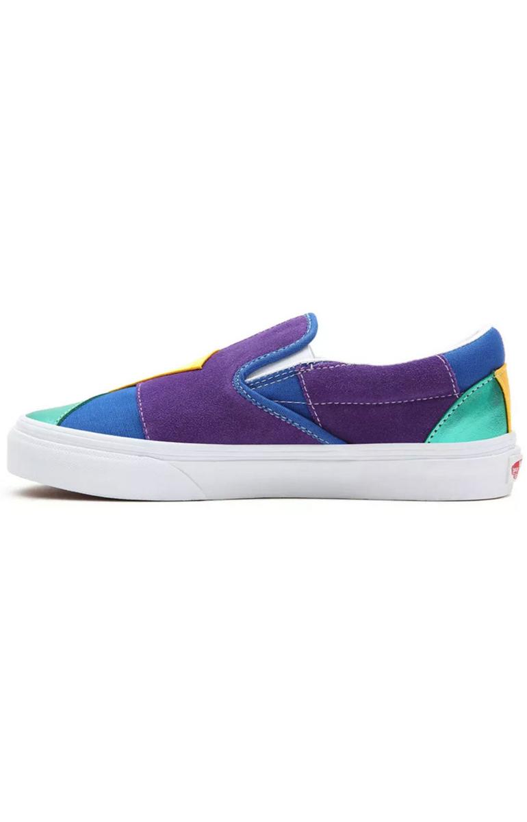 Vans Women's Pride Classic Slip-On Shoes - Stunning Vibrant Patchwork Design