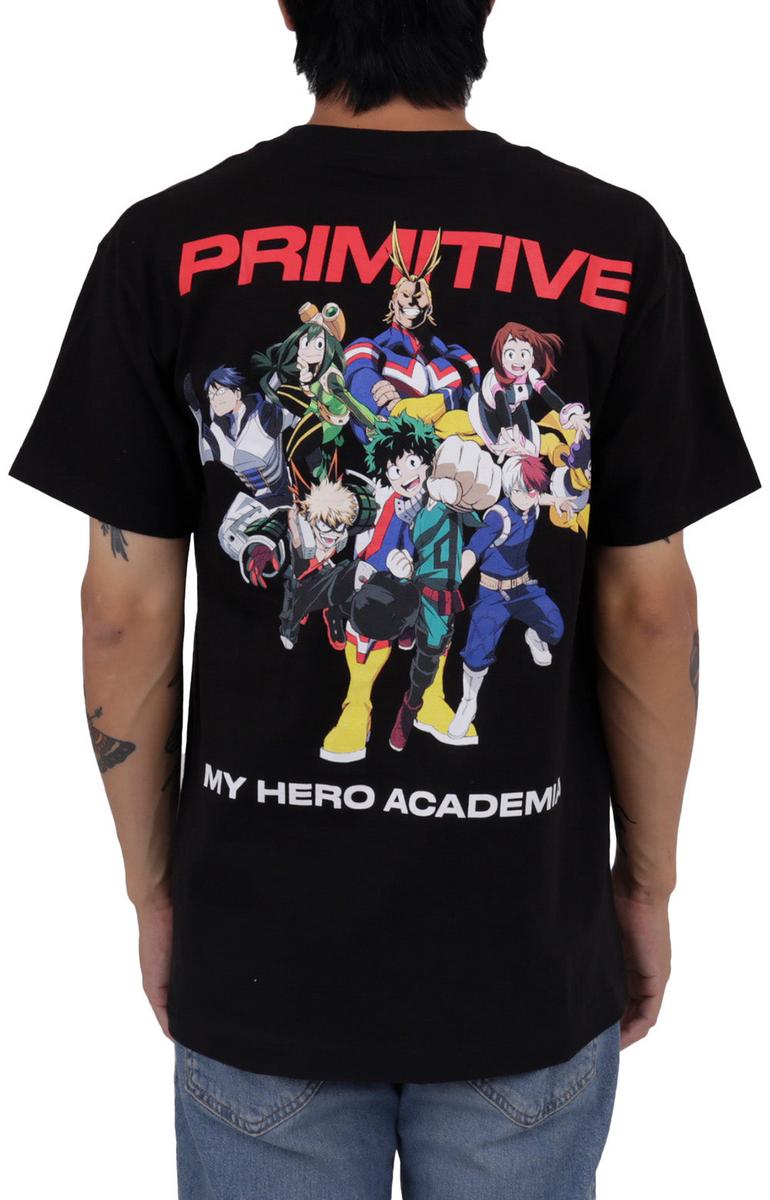 Primitive x My Hero Academia - Stylish Black Cotton Tee