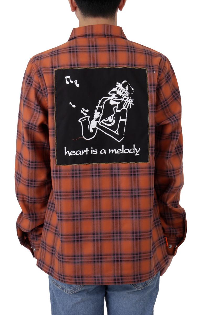 Gorgeous Melody Checkered Zip-Up Jacket in Burnt Orange - Grab Yours Now!