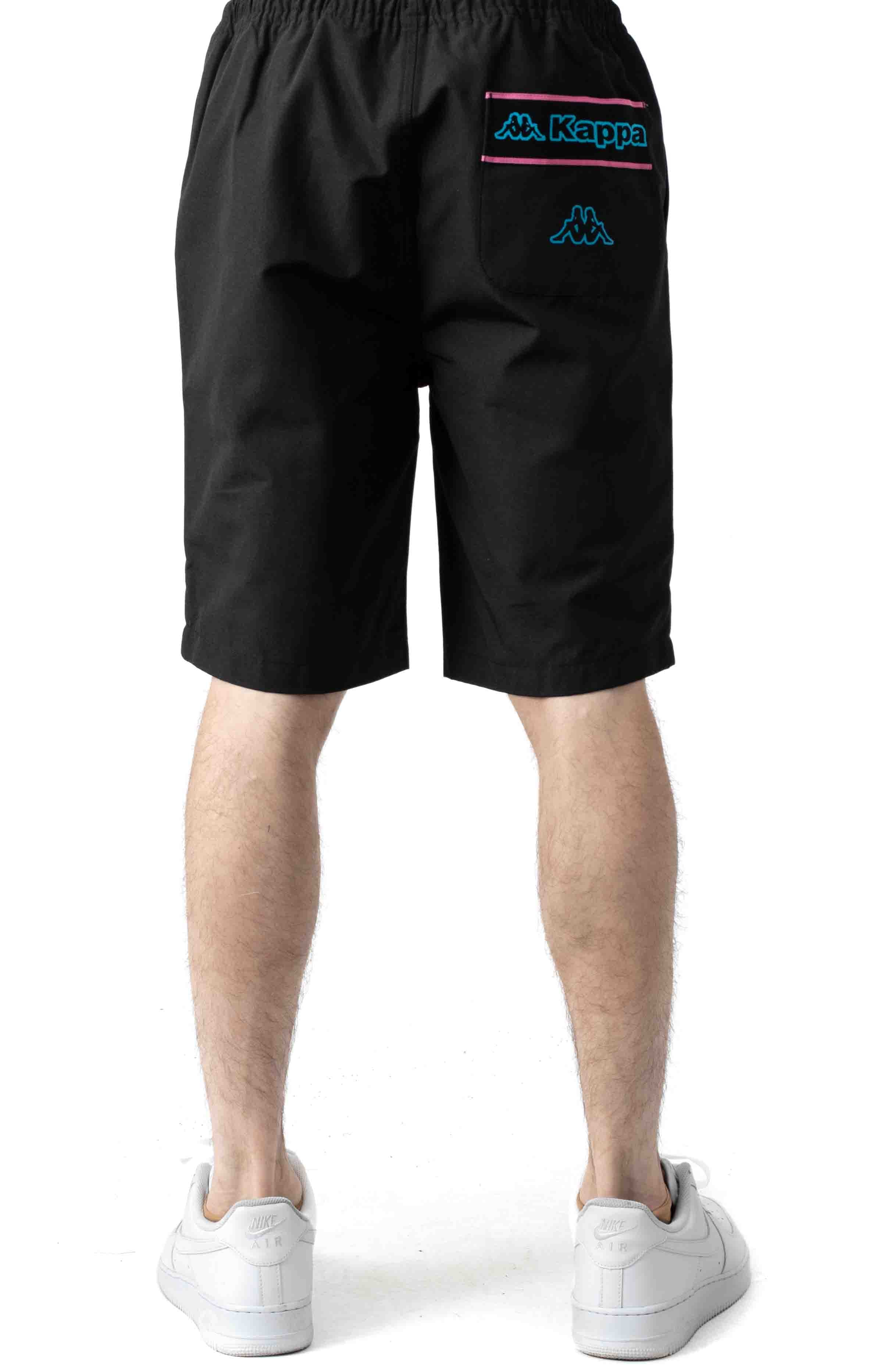 Stylish Kappa Black Logo Tape Colm Shorts