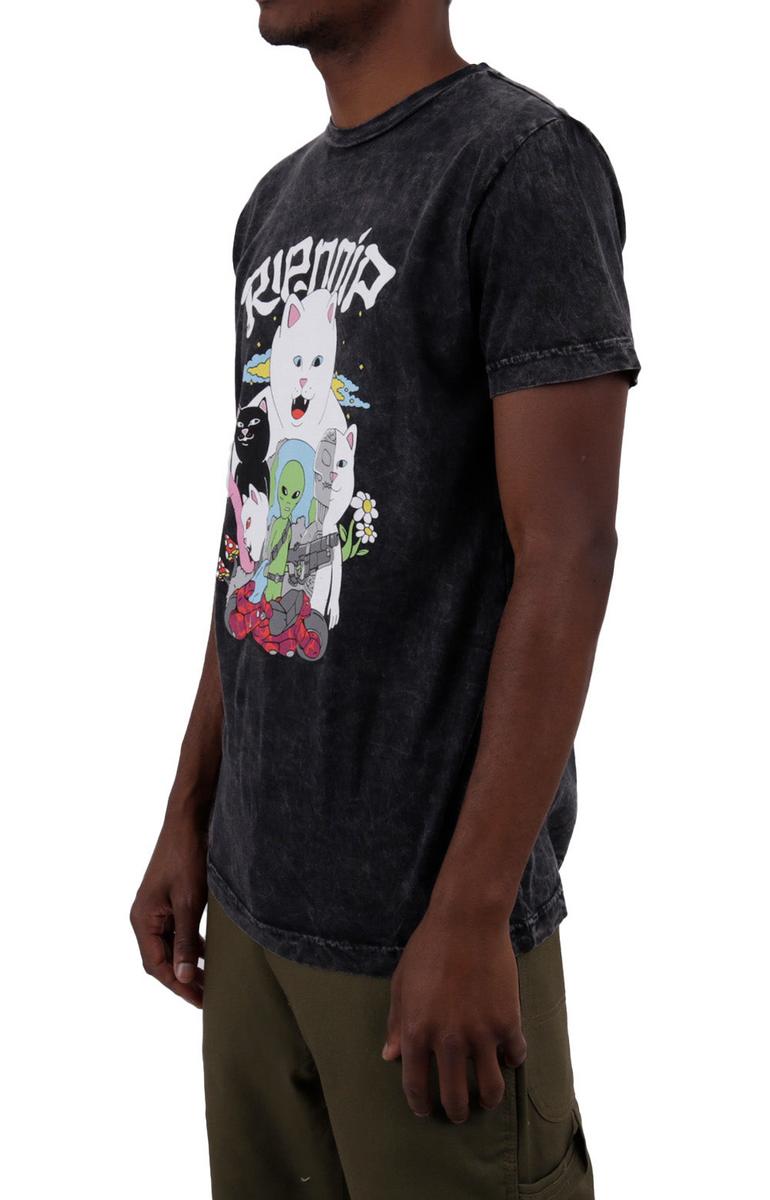RIPNDIP Mineral Wash Runaway Tee - Stunning Black