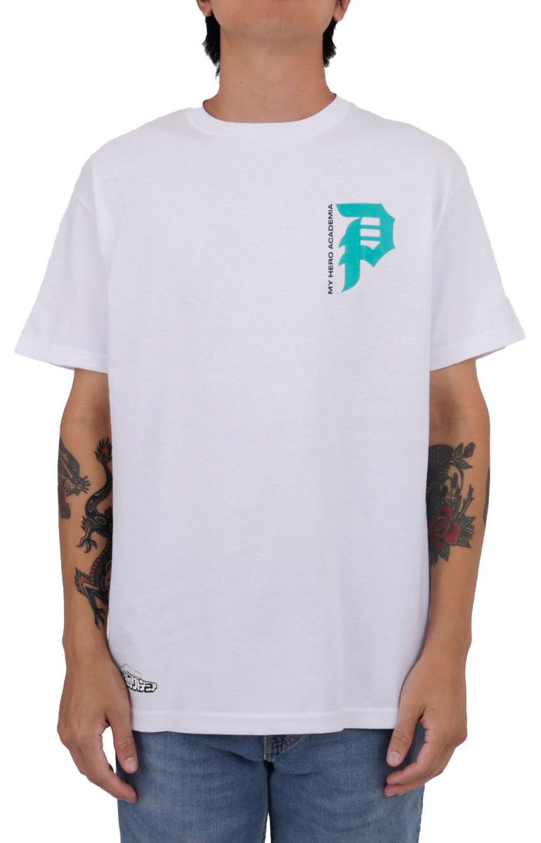 Primitive x My Hero Academia Stunning White Cotton T-Shirt