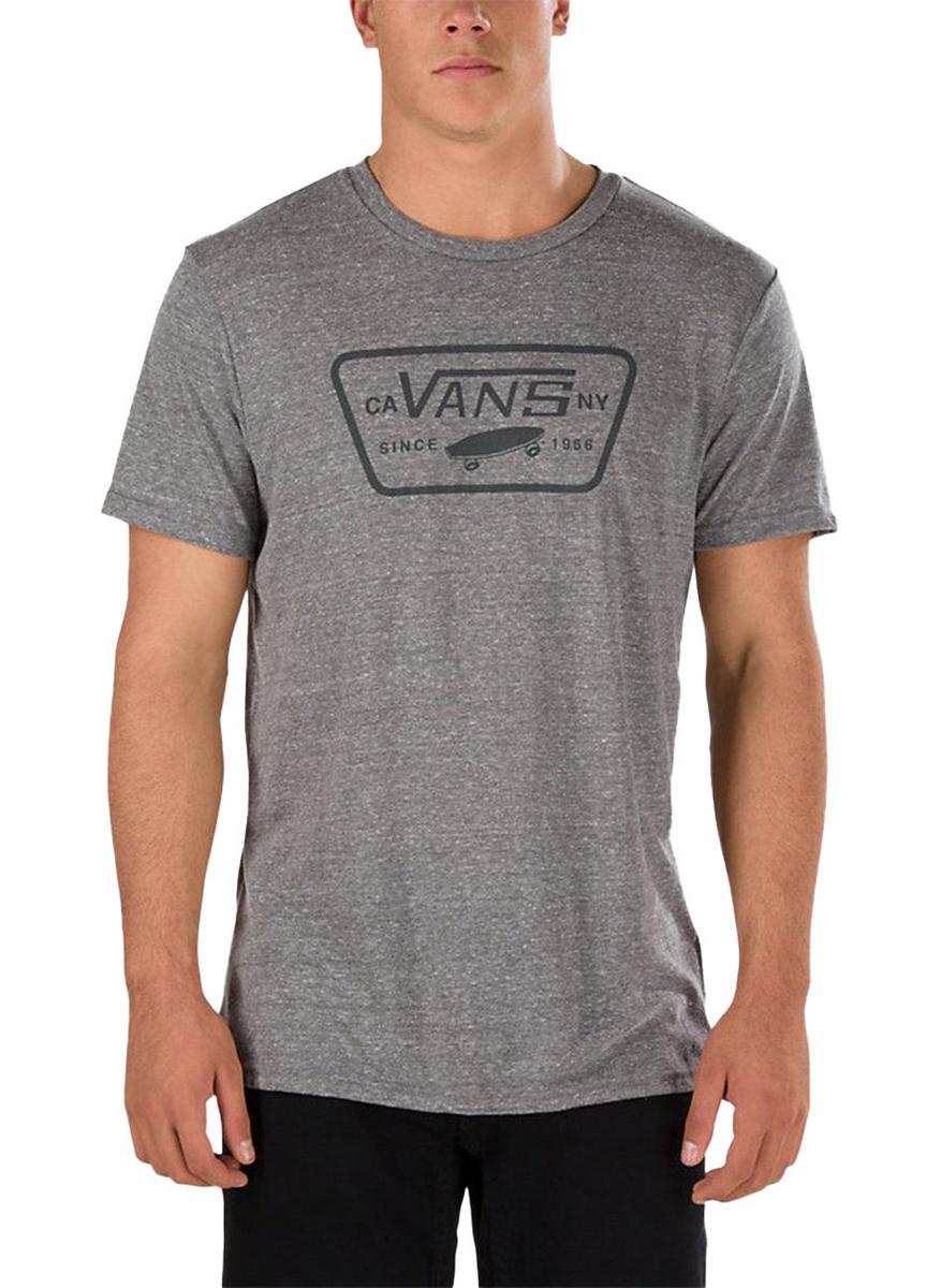 Vibrant Triblend Full Patch T-Shirt in Stunning Heather Grey