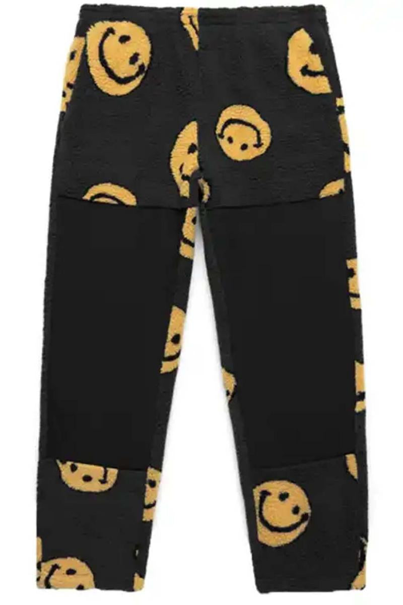 Super Fun Wobbly Smiley Sherpa - Fleece Pants