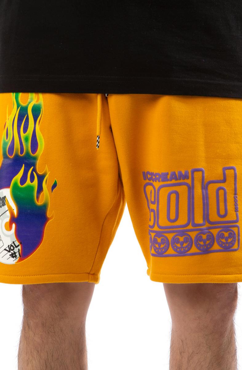 Gorgeous Golden Yellow Disc Shorts