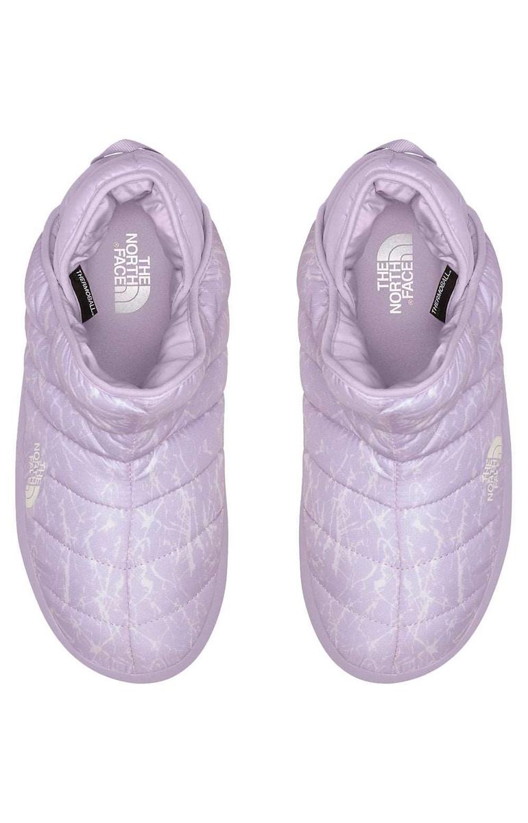 North Face Women's ThermoBall Traction Booties - Lavender Fog Mountain Splatter Print