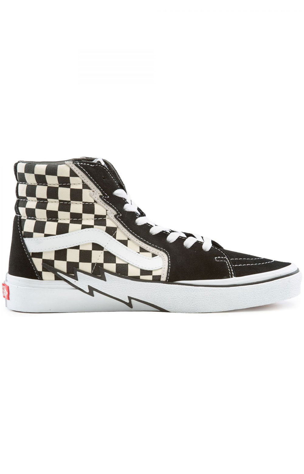 JIVA04 Vans Women's Sk8-Hi Bolt Shoes - Stylish Black/White/Checkerboard