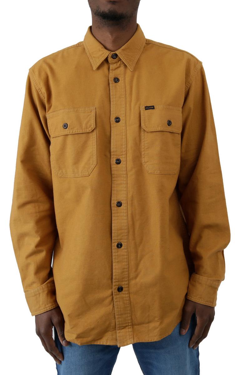 Filson's Nubuck Tan Classic Outdoor Flannel Shirt - A Timeless Essential