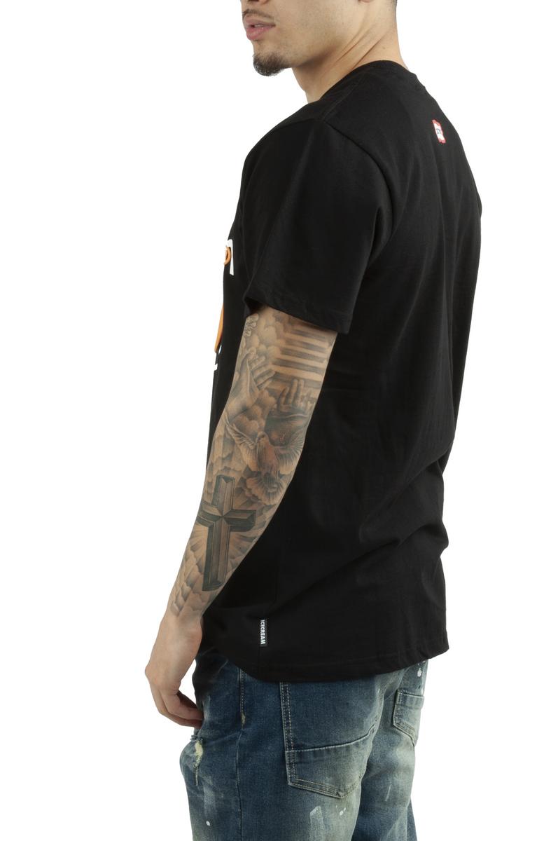 Eye-Catching Orange Graphic SS Tee