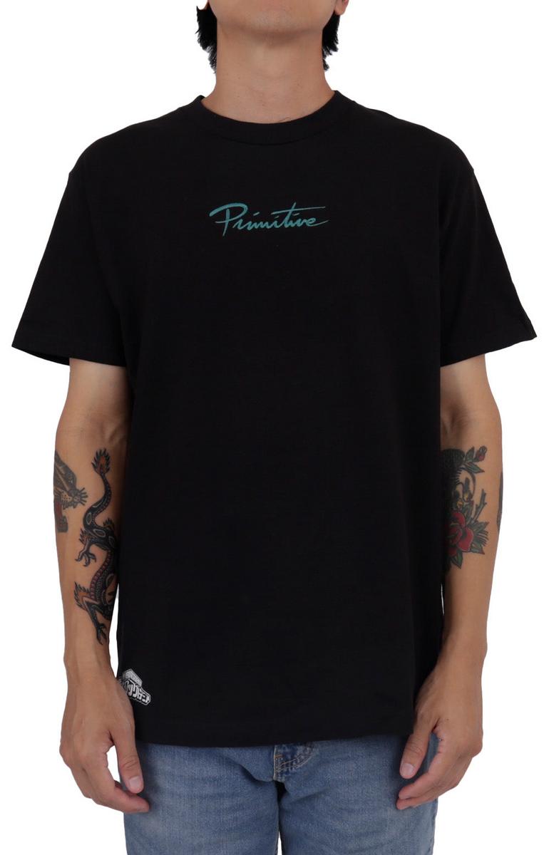 Primitive x My Hero Academia's Izuku Midoriya Dirty P Edition Black T-Shirt - A Must-Have!